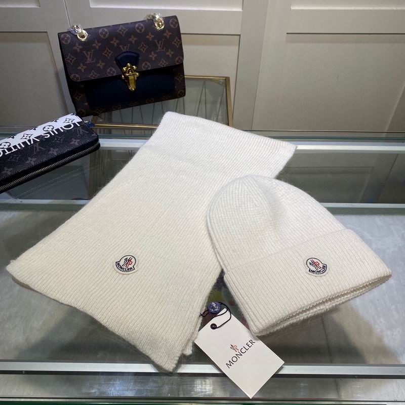 Winter Beanie & Scarf Sets - White