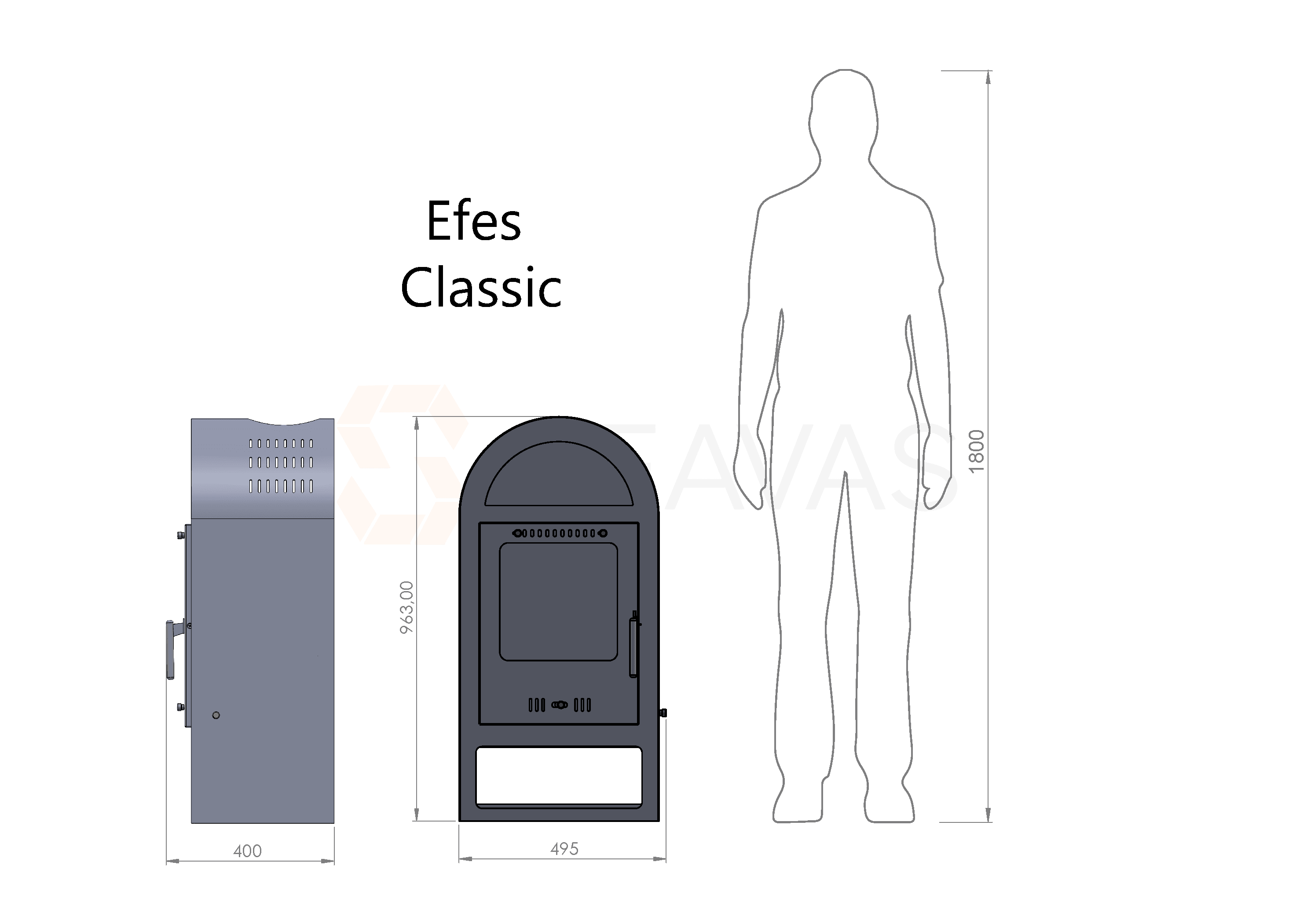 5035 Efes Classic – 7,8 kW Der Zeitlose Kaminofen für Gemütliche Stunden