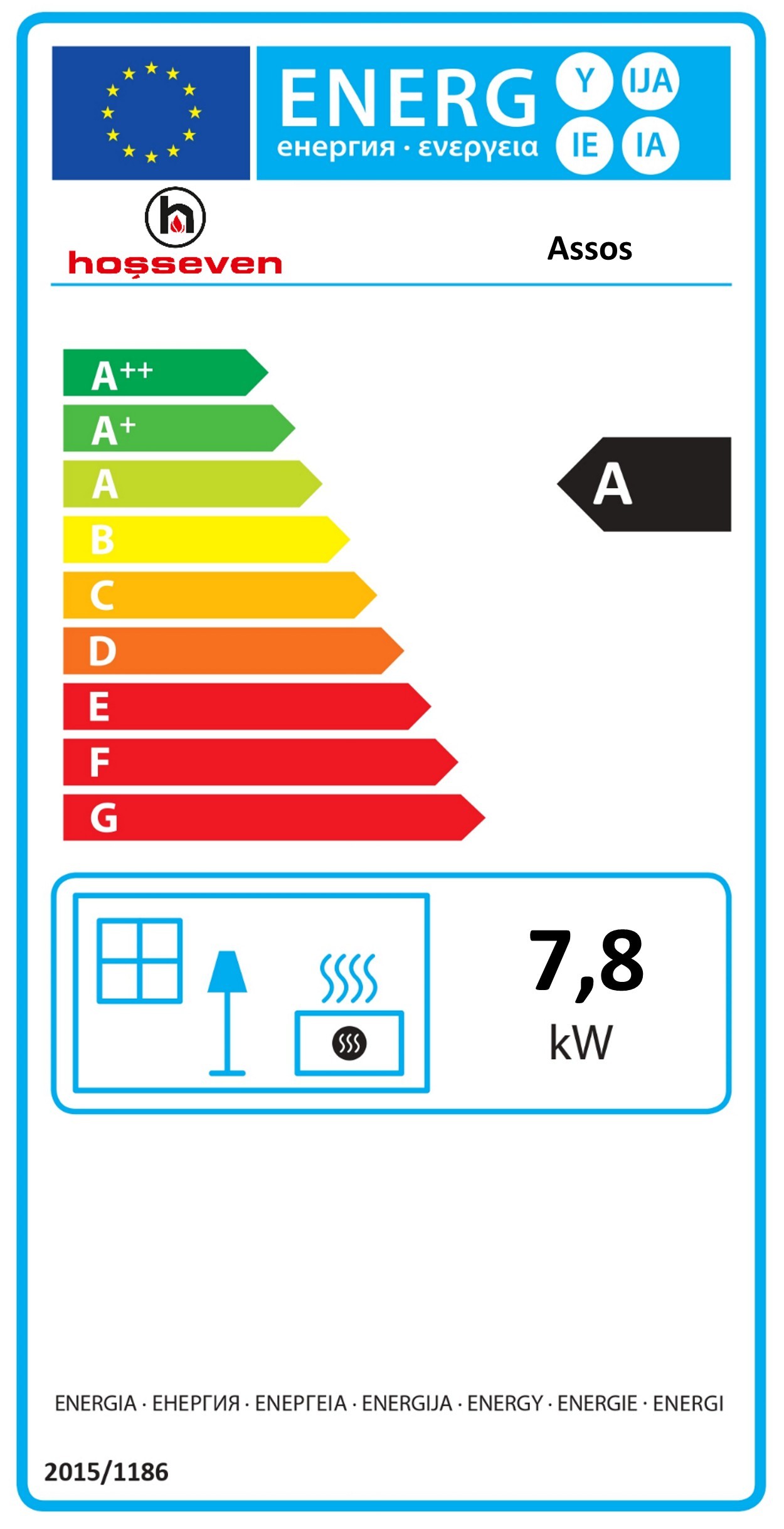 5020 Assos - 7,8 kW Stilvoll und Effizient, EEK: A