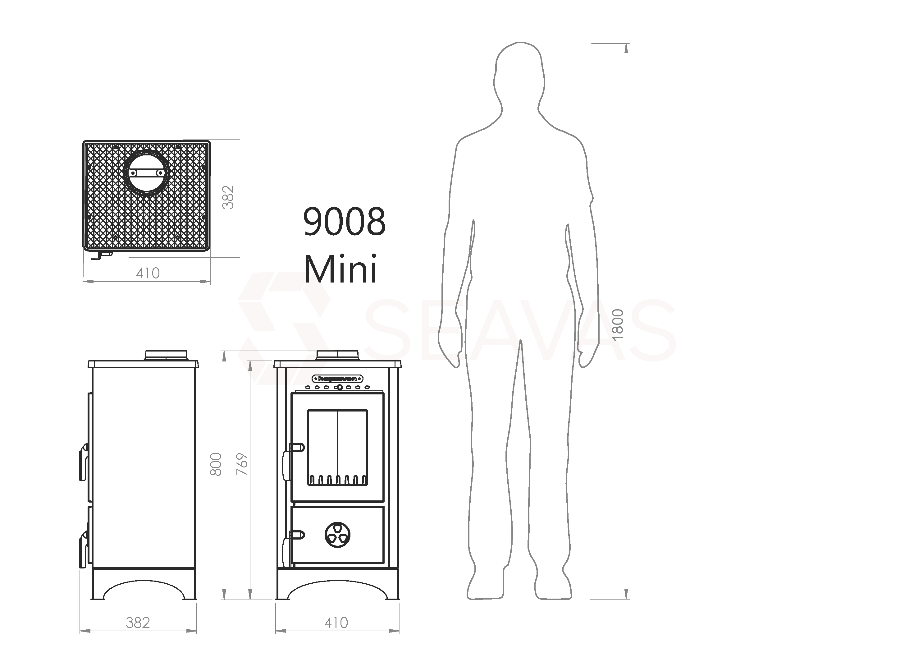 9008 Mini – 7,1 kW Kompakt, Leistungsstark und Stilvoll, EEK A