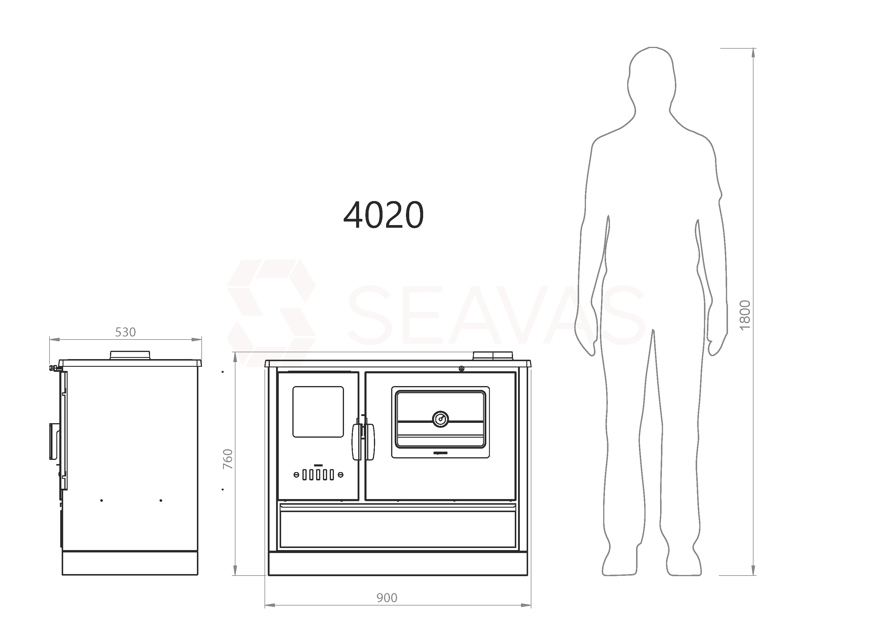 4020 – Der Elegante Küchenofen - 7,9 kW