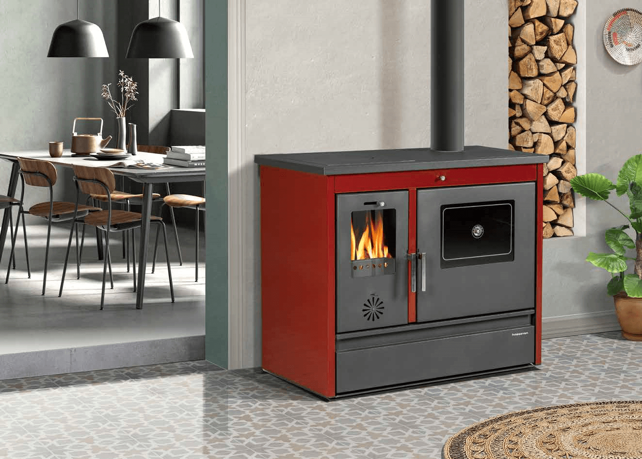 Hosseven 4050 Lotus Classic – Der 11,2 kW Leistungsstarke Küchenofen für Ihr Zuhause 