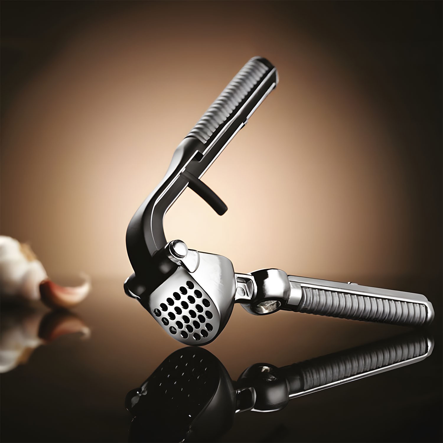 CAZORIA Cast Lux Garlic Press Crusher