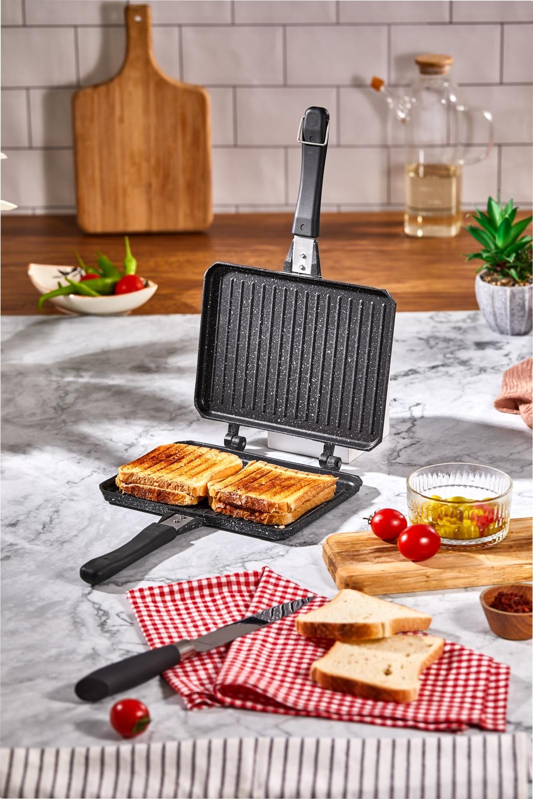 C-311 CAZORIA Tigaie dubla-grill - 6 Buc.