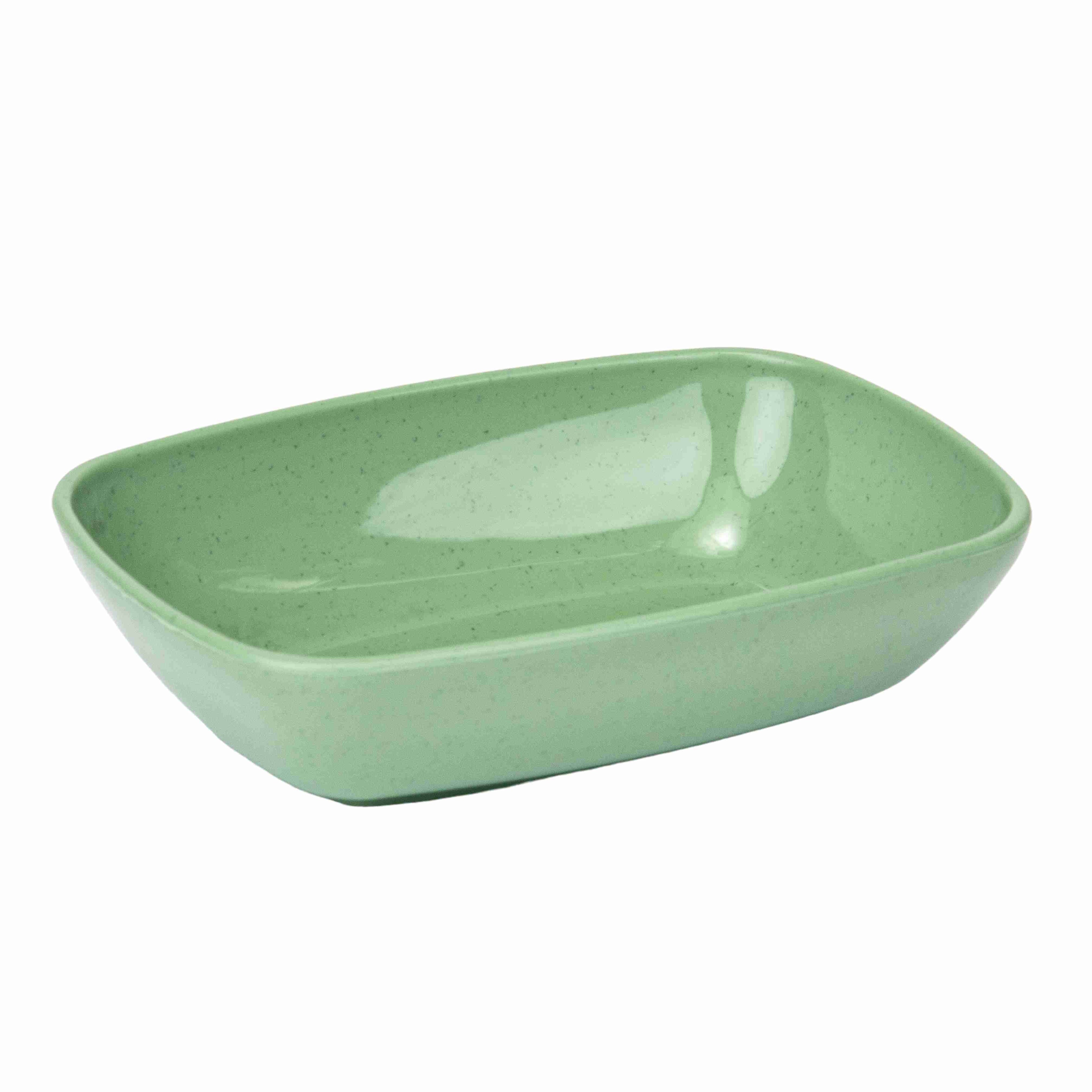 Bol Pătrat, 16 cm - Verde