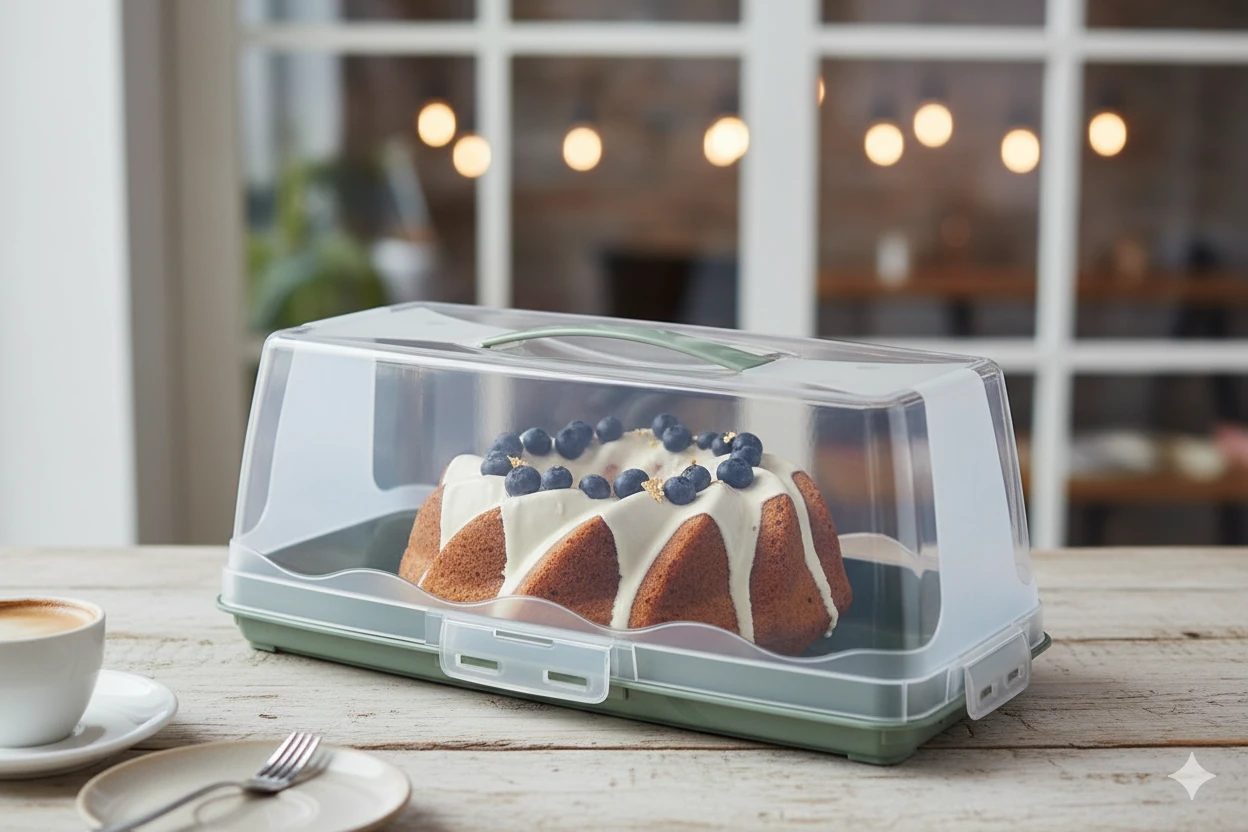 Tavă dreptunghiulara pentru Prăjituri BATON - Verde