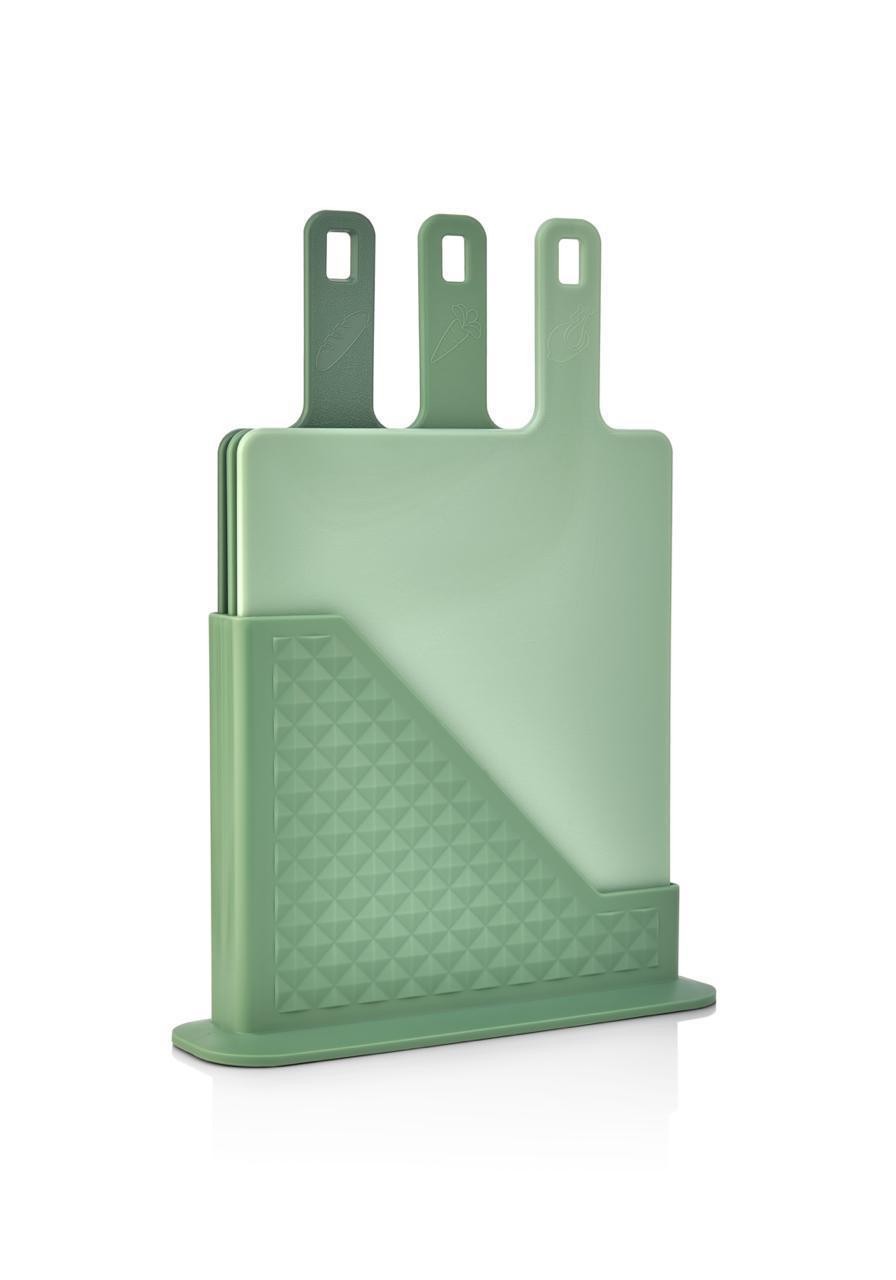 C-1006 CAZORIA Cutting Board Set with Stand (4 Pcs) - 12 Buc.