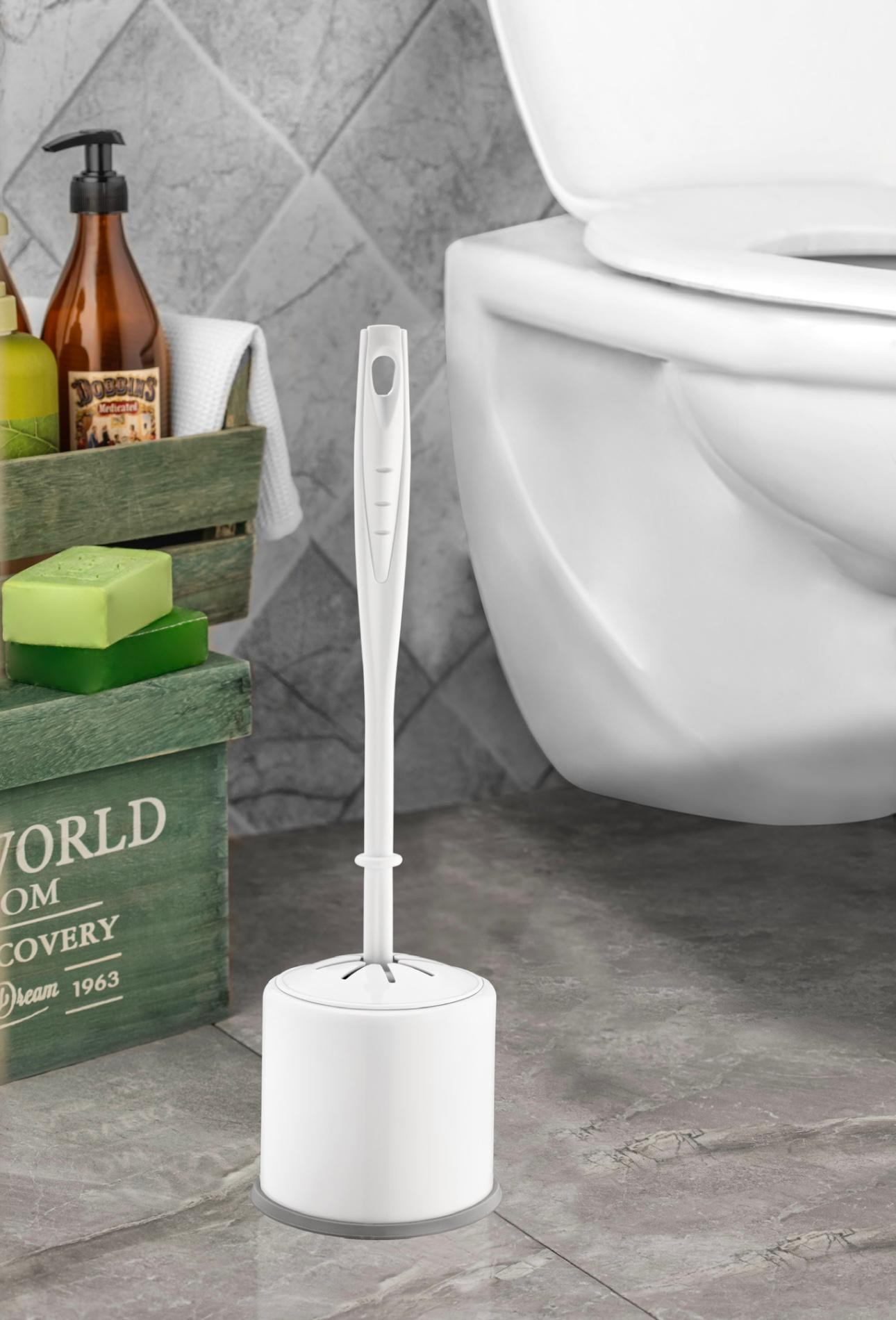 SB-775 Simple Soft Toilet Brush - 24 Pcs