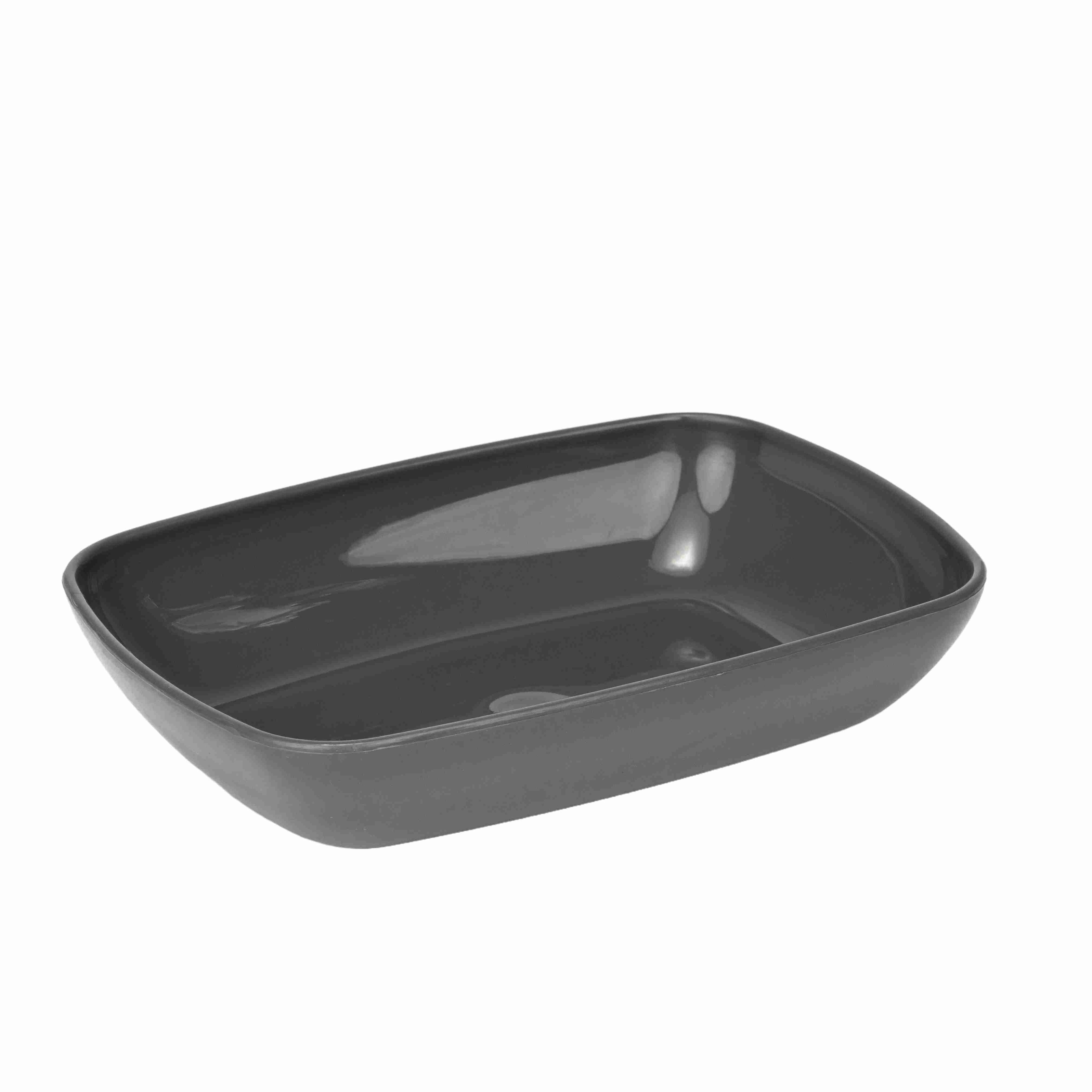 Bol Pătrat, 14 cm - Antracit