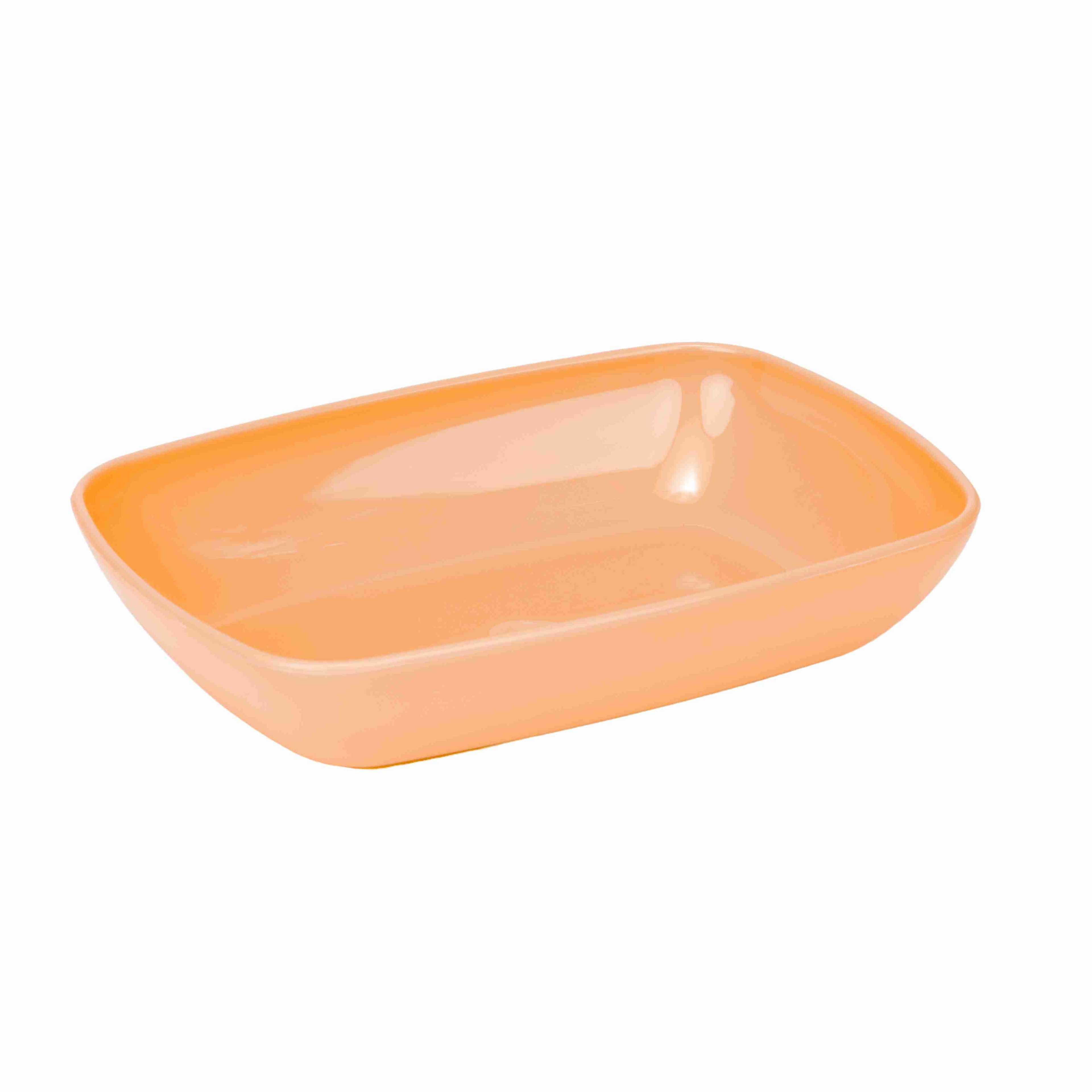 Bol Pătrat, 14 cm - Somon