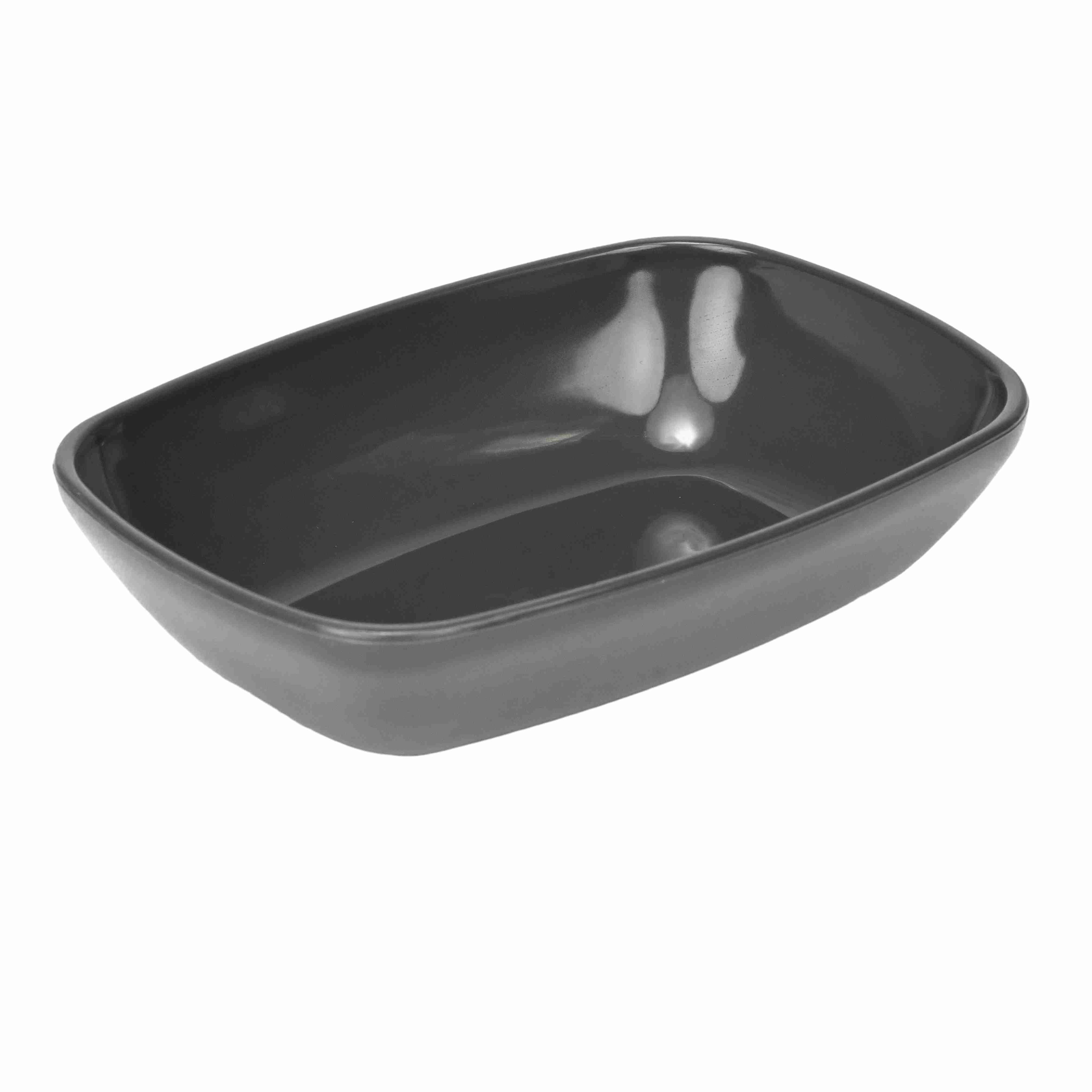 Bol Pătrat, 18 cm - Antracit