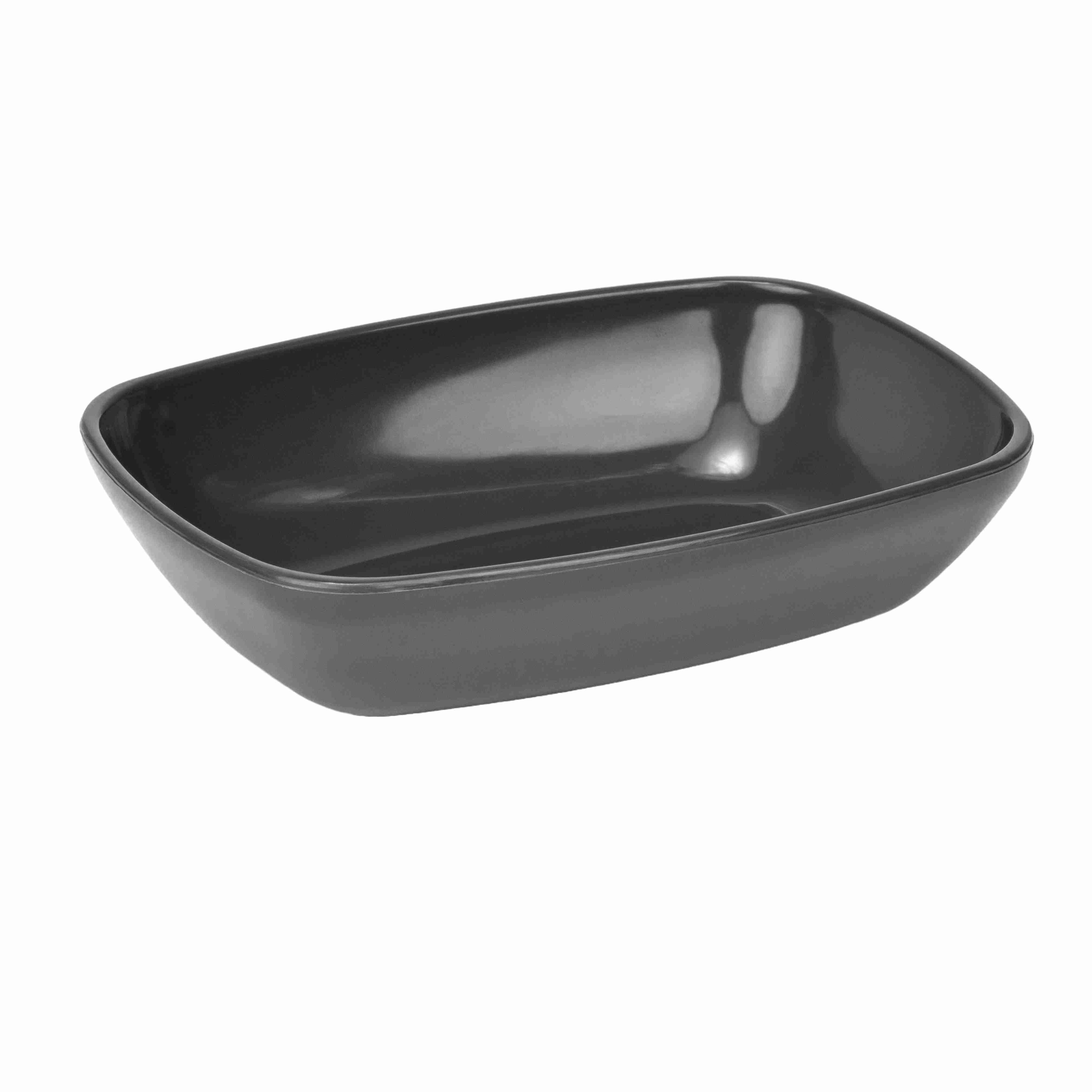 Bol Pătrat, 16 cm - Antracit