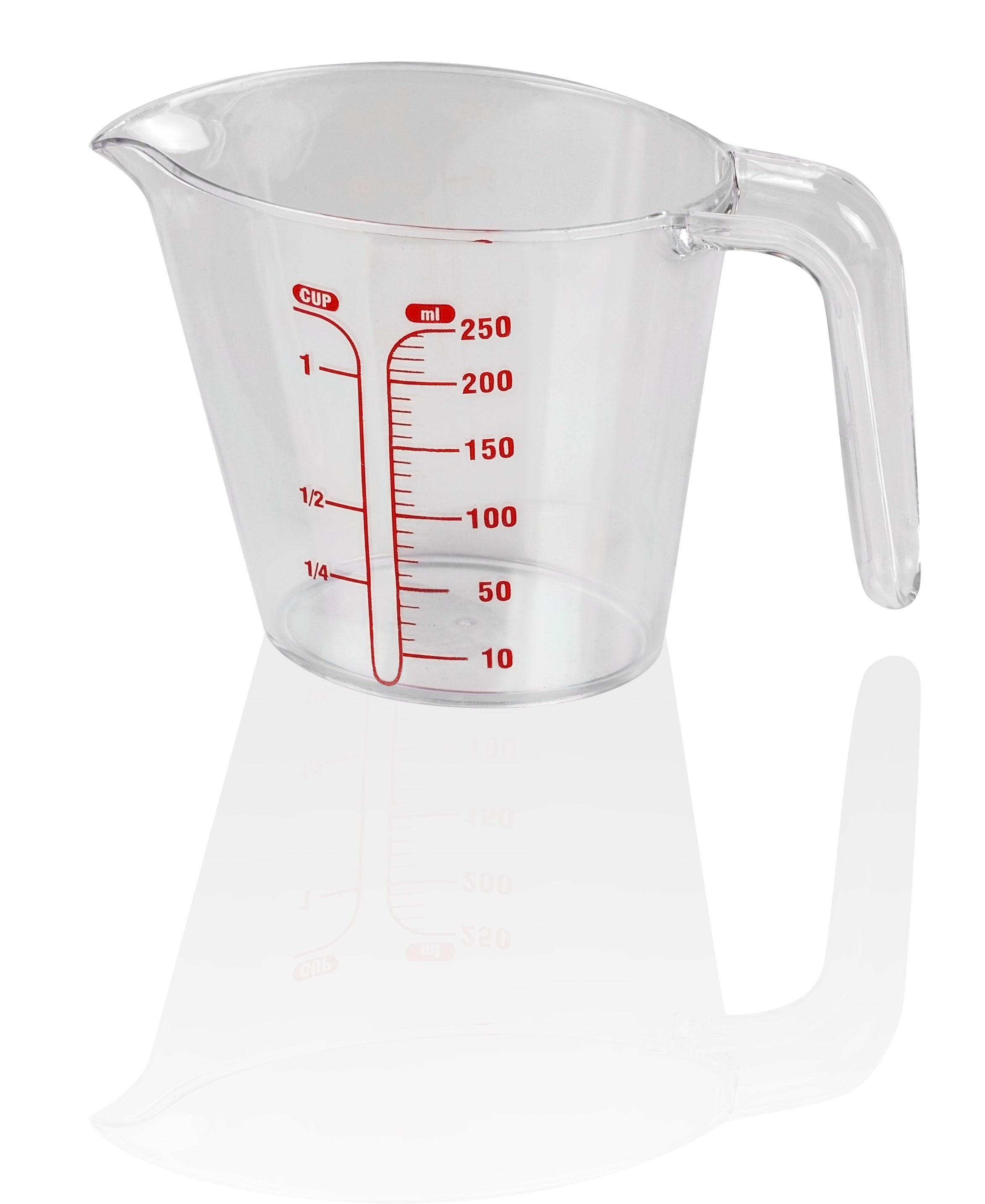 Vas de Măsurat NEON cu Marcaj de Gradare 250 ml - Transparent