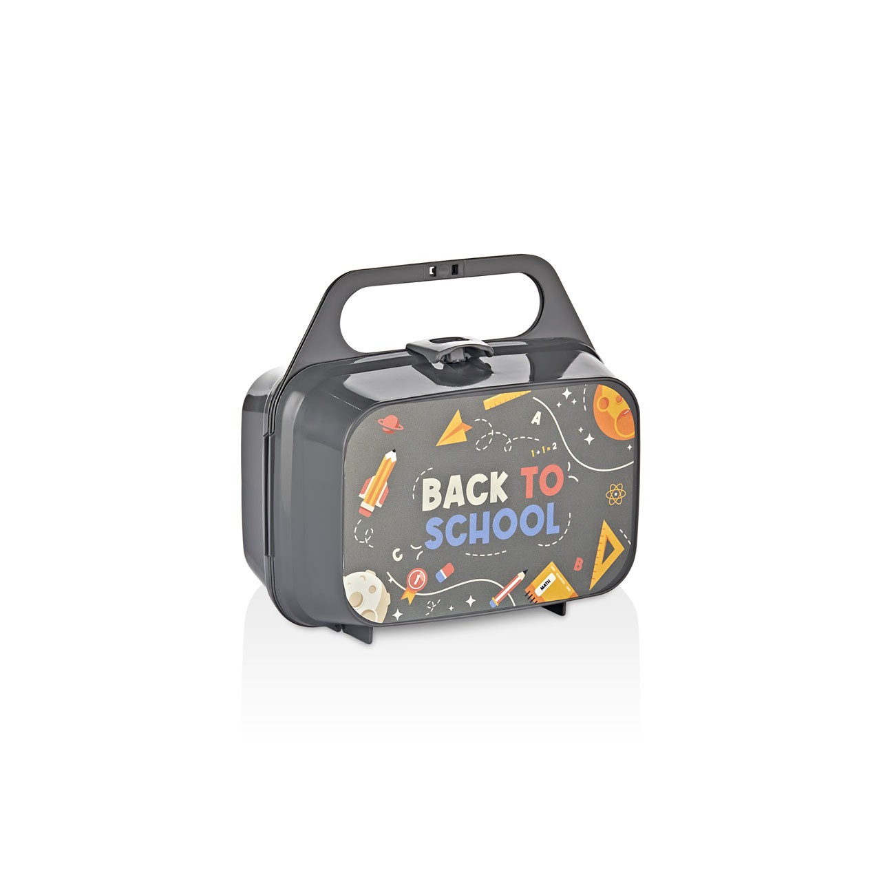 Cutie cu maner pentru Prânz CARRY & EAT - Antracit