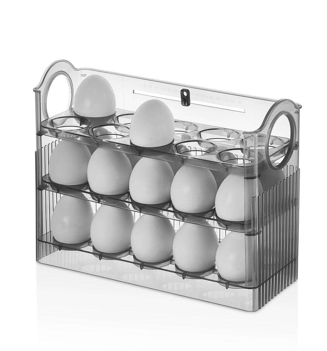 Raft pentru Ouă - Negru Transparent