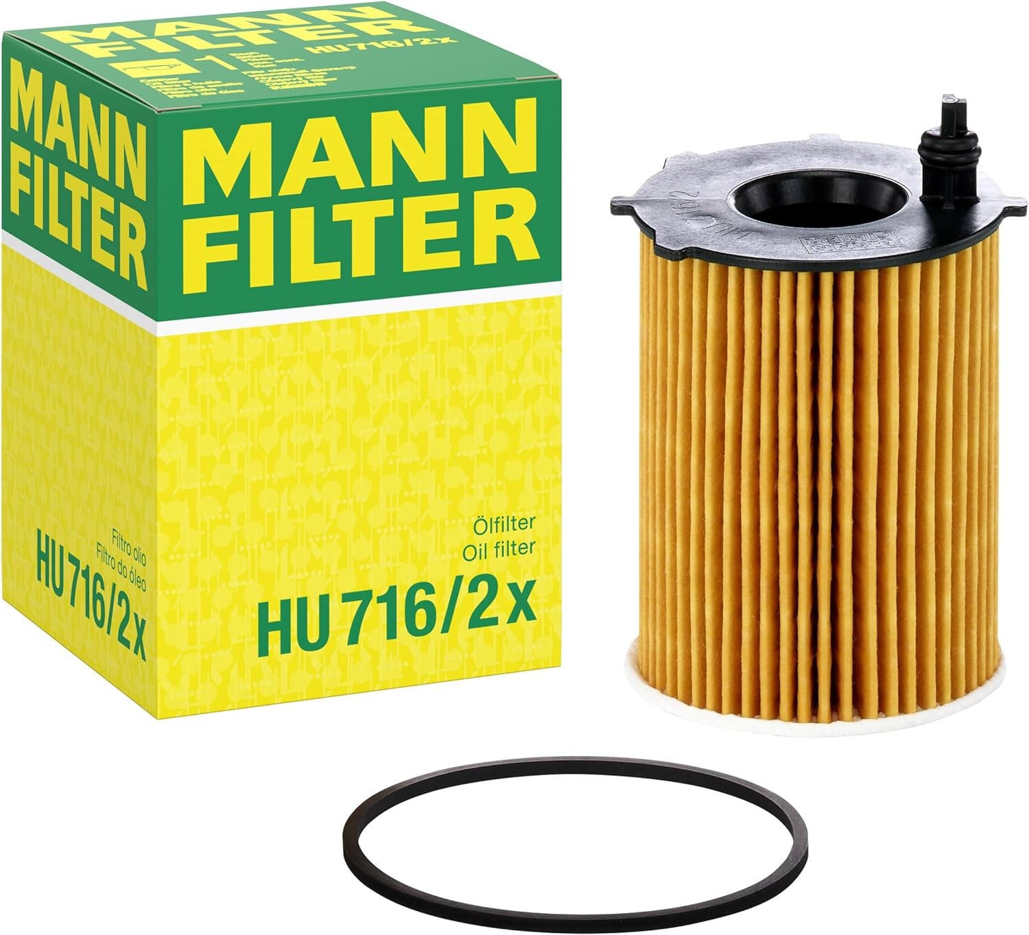 MANN FILTER HU 716/2 X ÖLFILTER - FÜR CITROEN, FIAT, FORD FIESTA VII (HJ, HF),KA+ III (UK, FK), C-MAX II (DXA/CB7, DXA/CEU),PEUGEOT, TOYOTA, VOLVO 1.5 TDCi