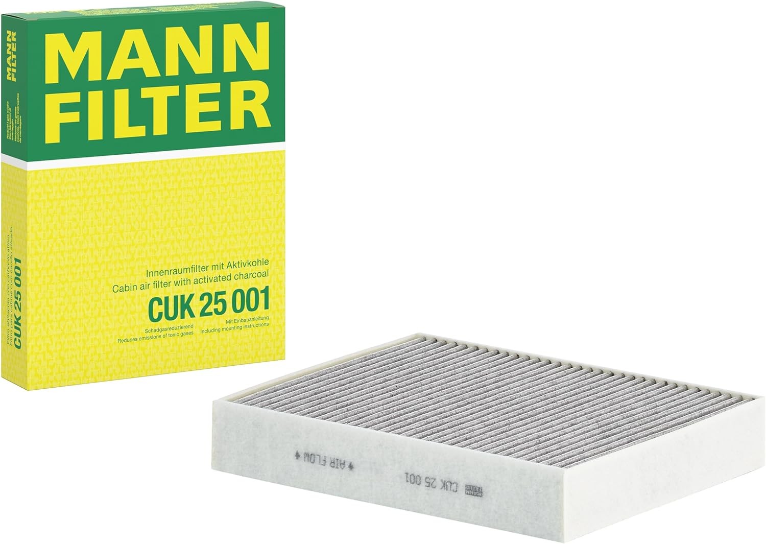 MANN FILTER CUK 25 001 INNENRAUMFILTER MİT AKTIVKOHLE - FÜR BMW F20 F30 F31 F22 F87 F32 F36 F80 F34 / 64 11 9 237 555