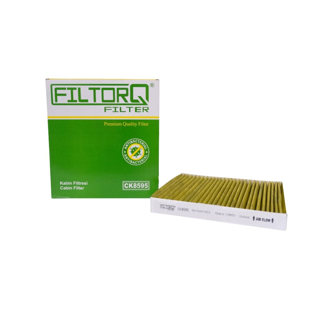 FILTORQ FILTER CK 8595 Innenraumfilter – Kabinenluftfilter mit Aktivkohle kompatibel für Volkswagen Golf 7-8, Jetta 7, Passat B8, Caravelle-Transporter T7, Skoda Octavia 3-4, Seat Leon 3-4, Audi A3-Q2-Q3 / JZW 819 653 G (Vergl. CUK 26 009)