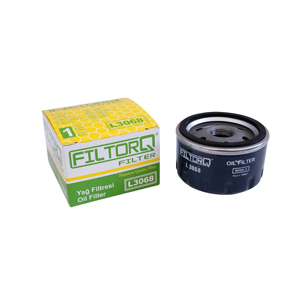 FILTORQ FILTER L 3068 Ölfilter kompatibel für Renault Clio 1-2-3, FLUENCE (L3_), DUSTER (HM_), Dacia SANDERO/STEPWAY II (B8_), Laguna 1-2-3, Megane 1-2-3, Symbol, Nissan TERRANO (D10), Micra 3-4 / 77 00 110 796 (Vergl. W 75/3)