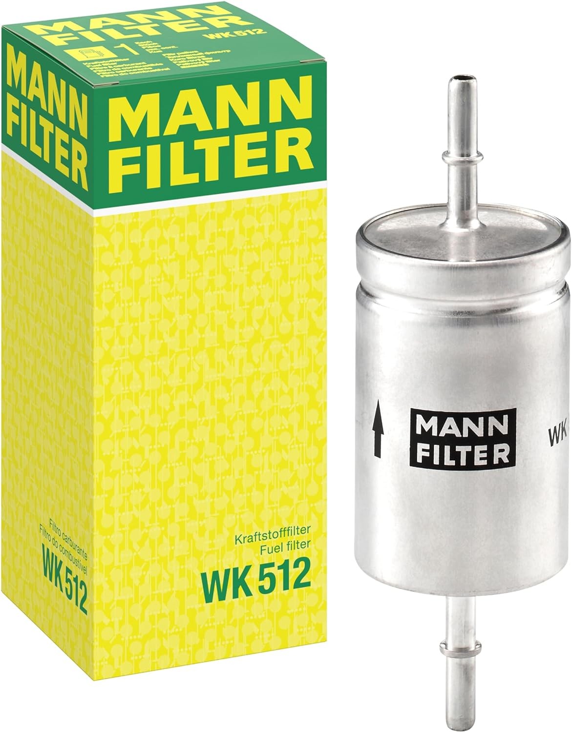 MANN FILTER WK 512 KRAFTSTOFFFILTER - FÜR AUDI A3 Sportback (8PA), OPEL ASTRA G (T98), VECTRA C (Z02), SEAT IBIZA III (6L1), VW POLO (9N_, 9A_), FOX Van (5Z1)