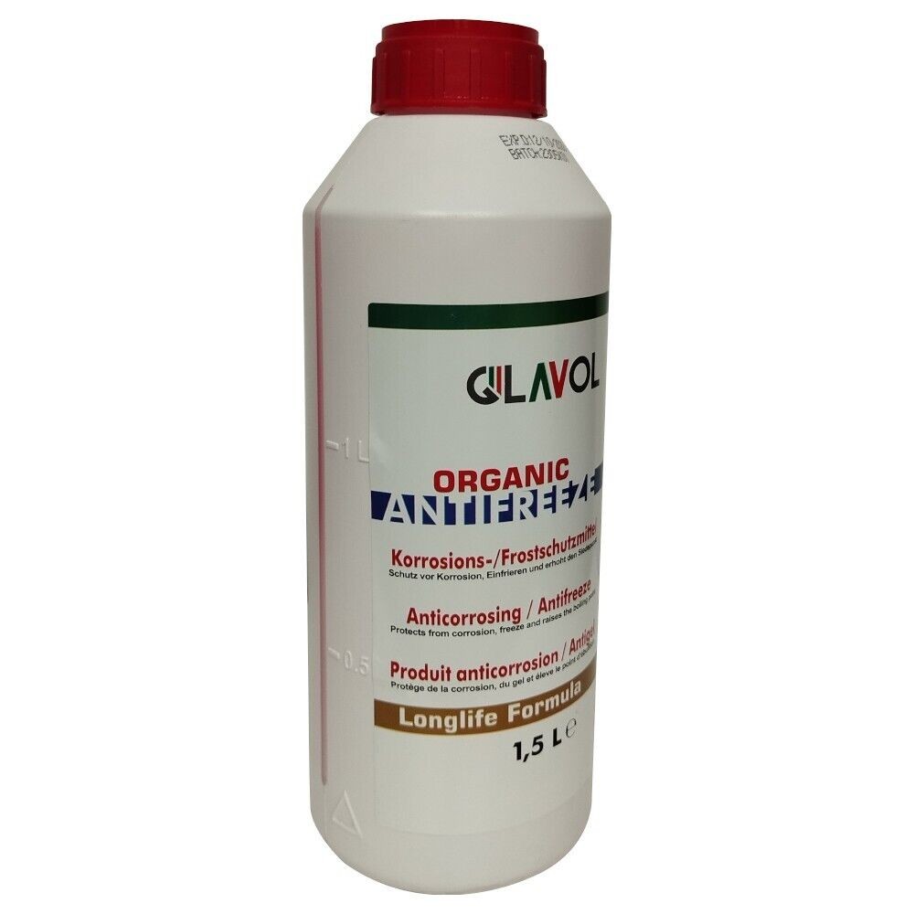 1,5 L GLAVOL G13 ANTIFREEZE (-56) FROSTSCHUTZMITTEL KÜHLERFROSTSCHUTZ ROT