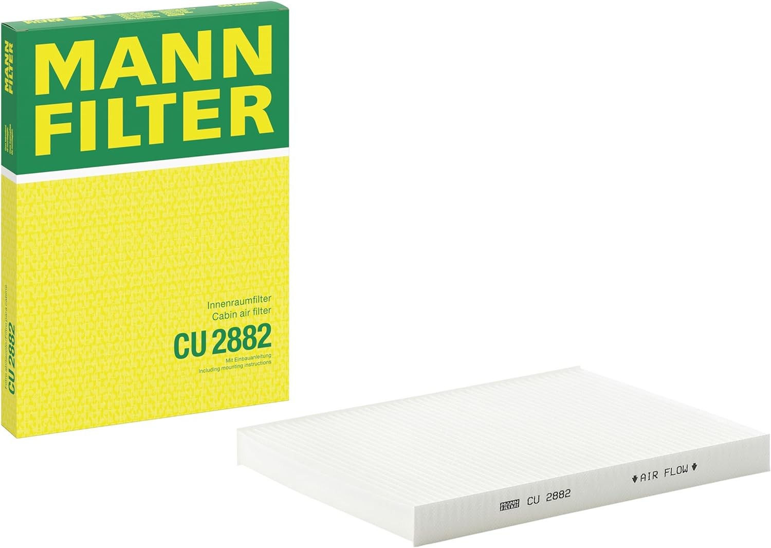 MANN FILTER CU 2882 INNENRAUMFILTER - FÜR AUDI, SEAT, SKODA, VW