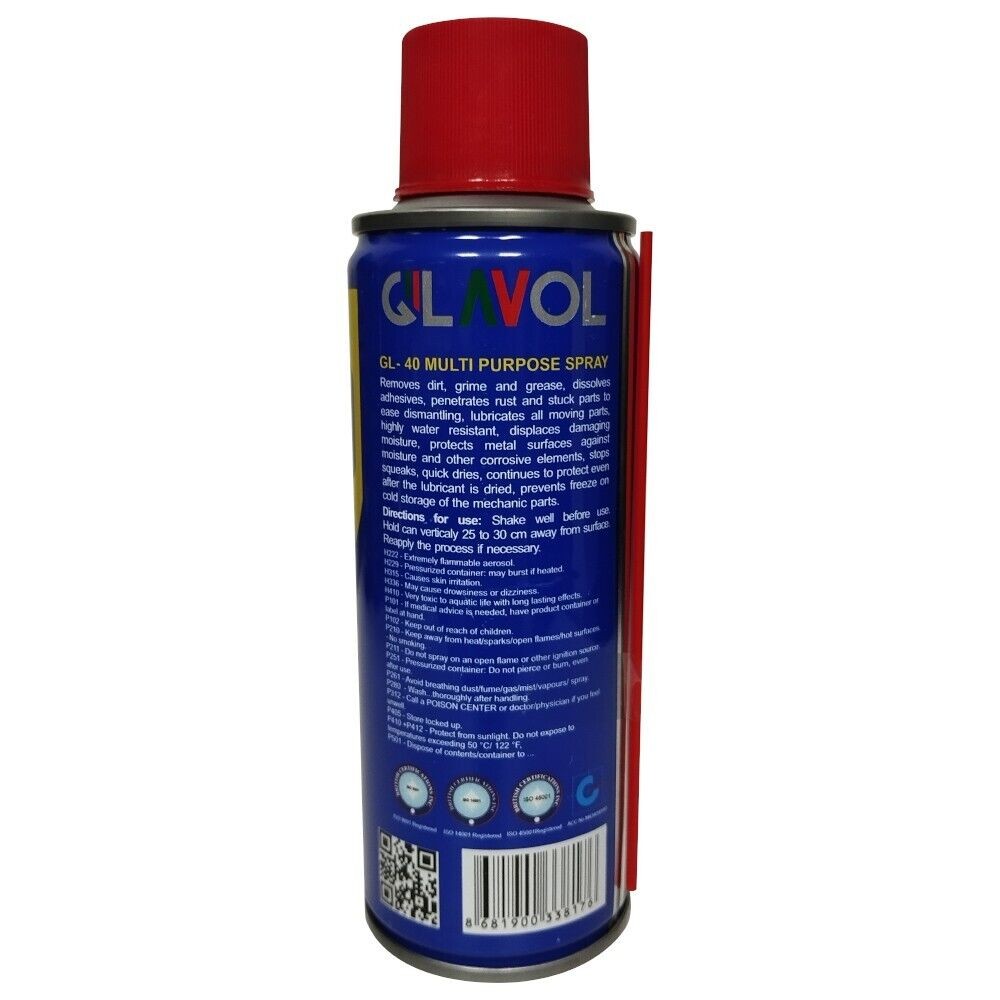 200 ml GLAVOL GL-40 MULTIFUNKTIONSÖL SPRAY UNIVERSAL ROSTLÖSER ROSTENTFERNER