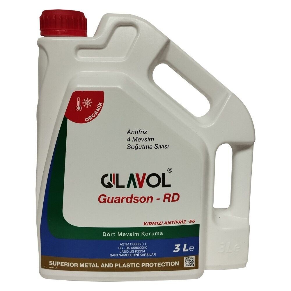 GLAVOL 3 L GUARDSON-RD ANTIFREEZE (-56) FROSTSCHUTZMITTEL KÜHLERFROSTSCHUTZ ROT