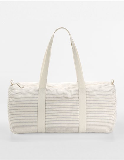 Striped Organic Cotton Barrel Bag