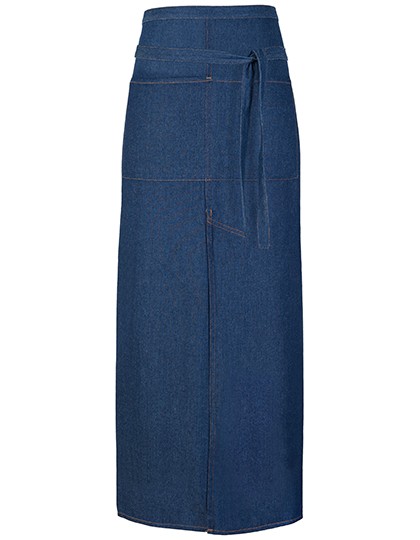 Jeans Bistro Apron With Split