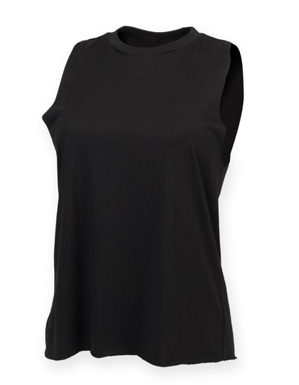 Women´s High Neck Slash Armhole Vest