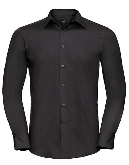 Men´s Long Sleeve Tailored Polycotton Poplin Shirt