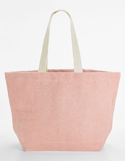 Soft Washed Jute Beach Bag