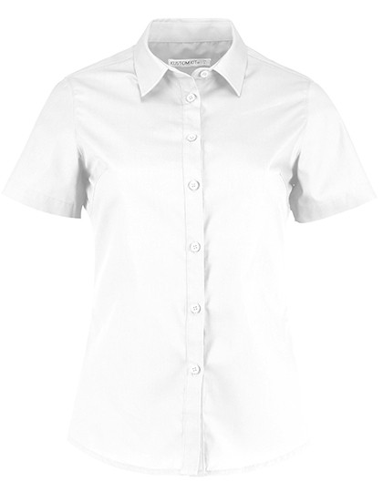 Women´s Tailored Fit Poplin Shirt Short Sleeve