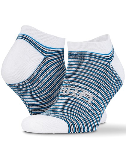 3-Pack Mixed Stripe Coolmax Sneaker Socks