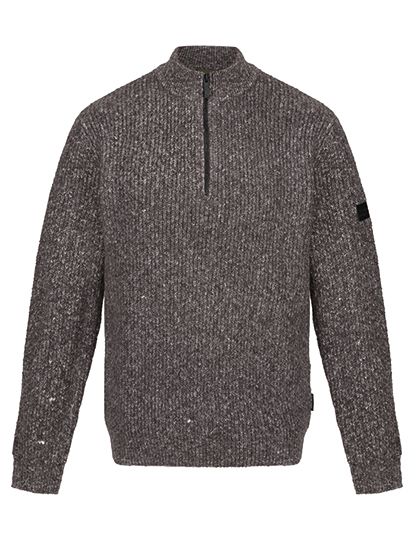 Solomon Zip-Neck Knitted Pullover