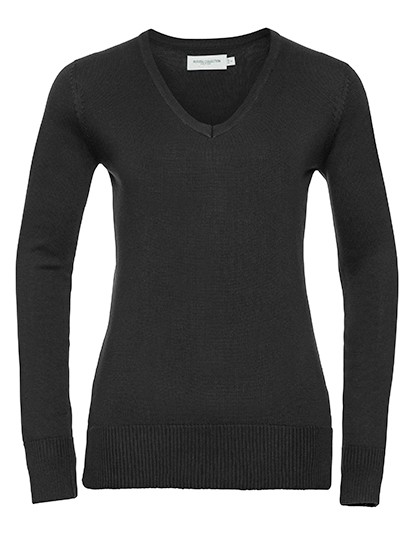 Ladies´ V-Neck Knitted Pullover