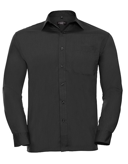 Men´s Long Sleeve Classic Polycotton Poplin Shirt