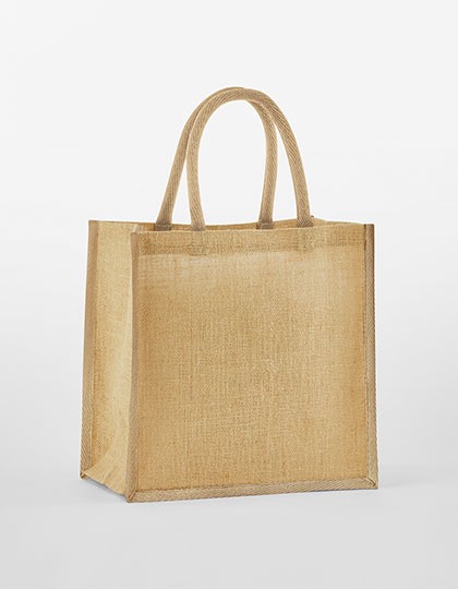 Natural Starched Jute Mini Gift Bag