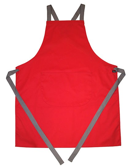 Apron With Grey Ties Crossover