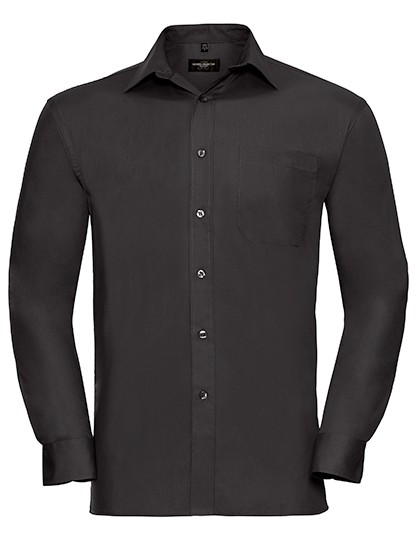 Men´s Long Sleeve Classic Pure Cotton Poplin Shirt