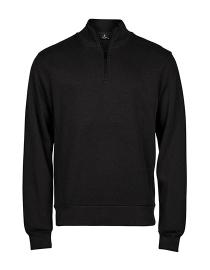 Ribbed Interlock Half Zip