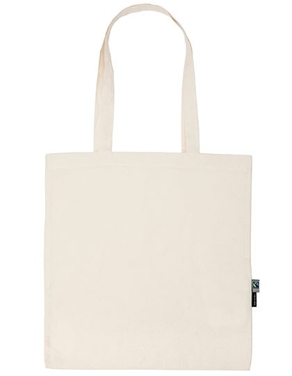 Tiger Cotton Shopping Bag With Long Handles