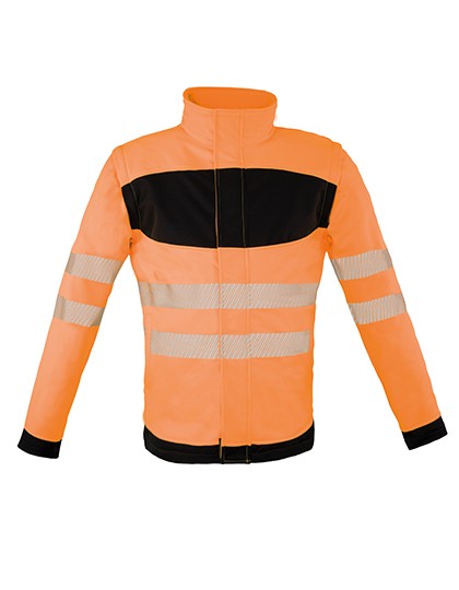 EOS Hi-Vis Workwear Softshell Jacket With Printing Area