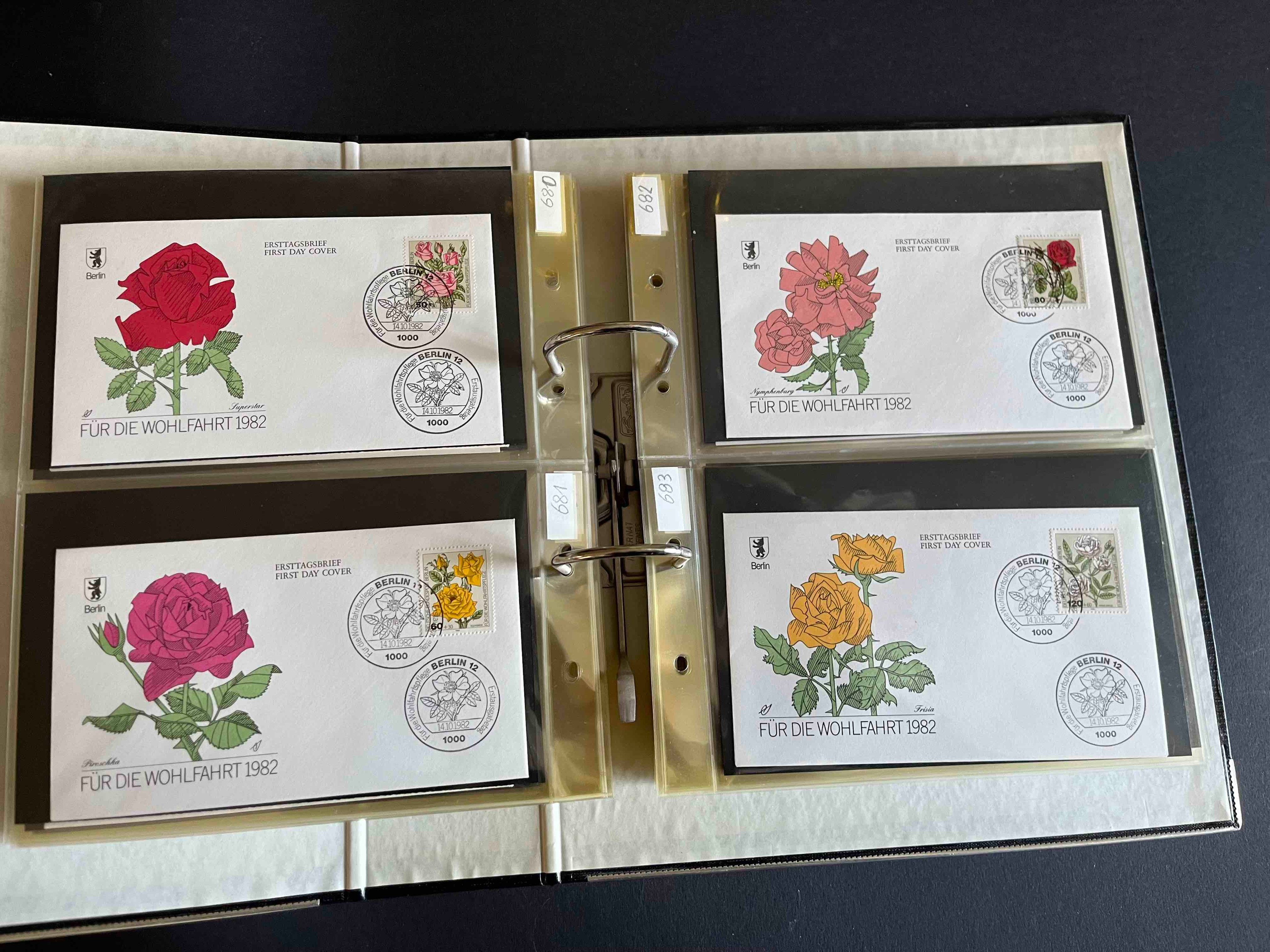 Deutsche Bundespost Berlin Sammlung Ersttagsbriefe