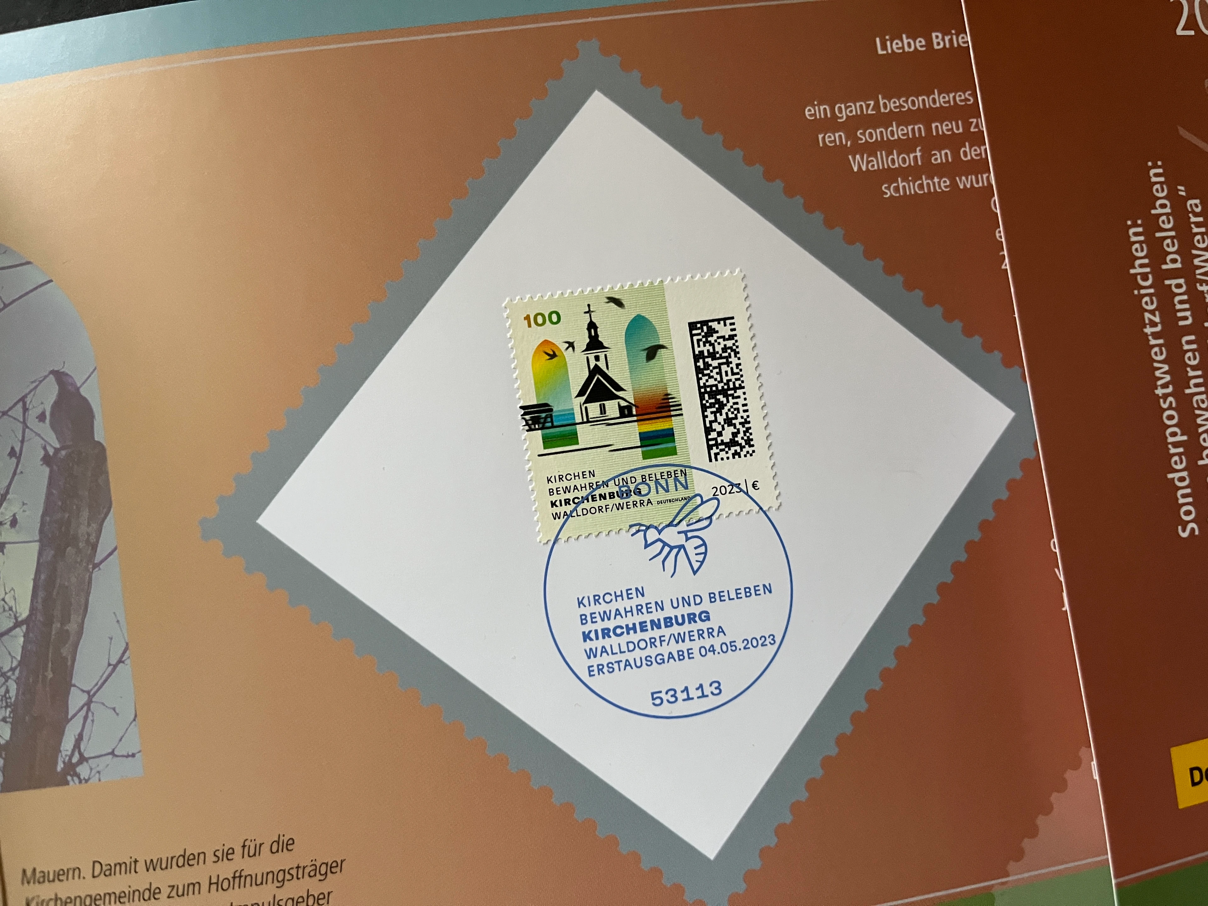 Sonderkarte Jahresausgabe Kirchen erhalten ... 2023 - gestempelt