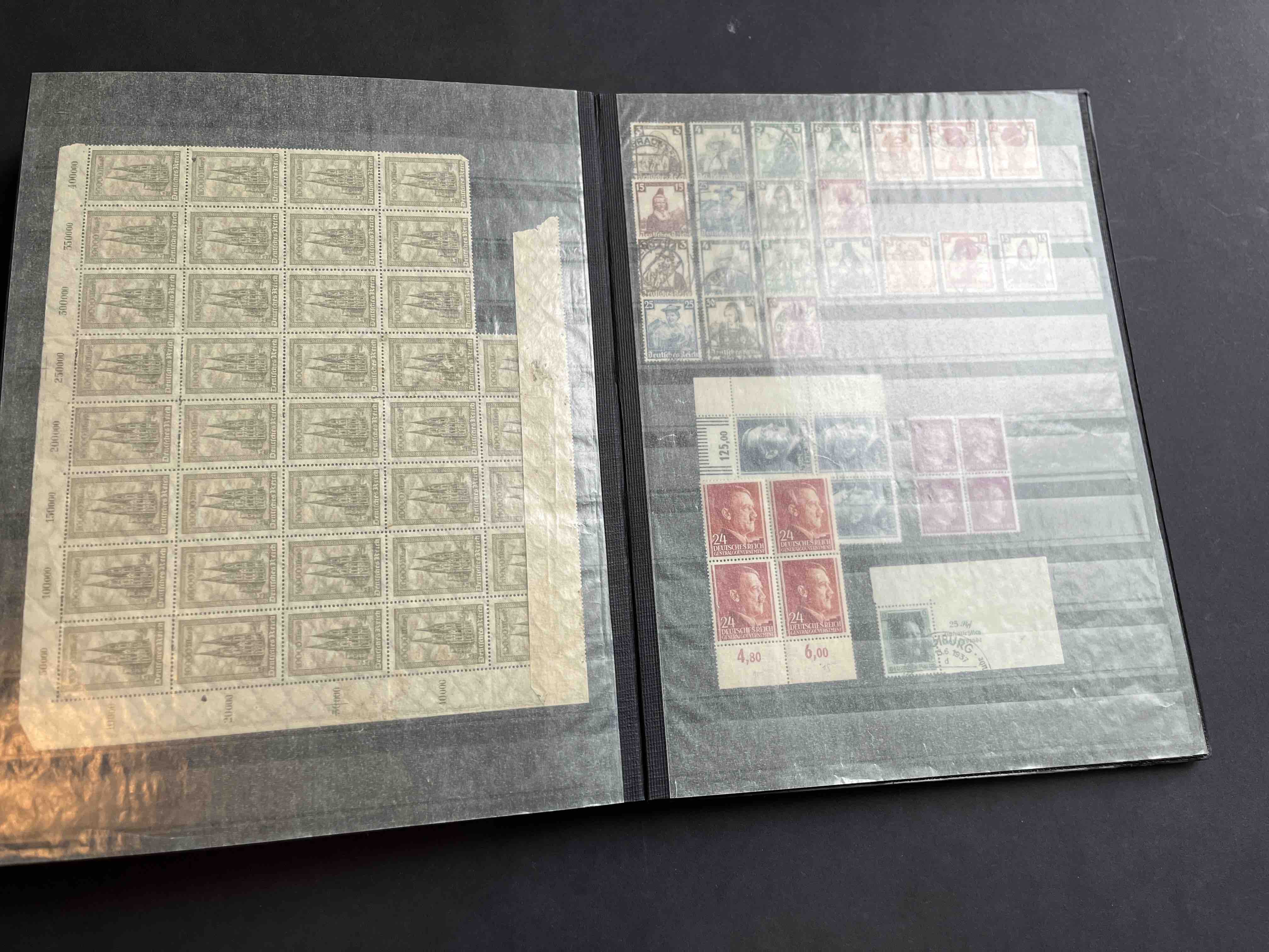 Briefmarken Album Deutsches Reich gemischt 0007