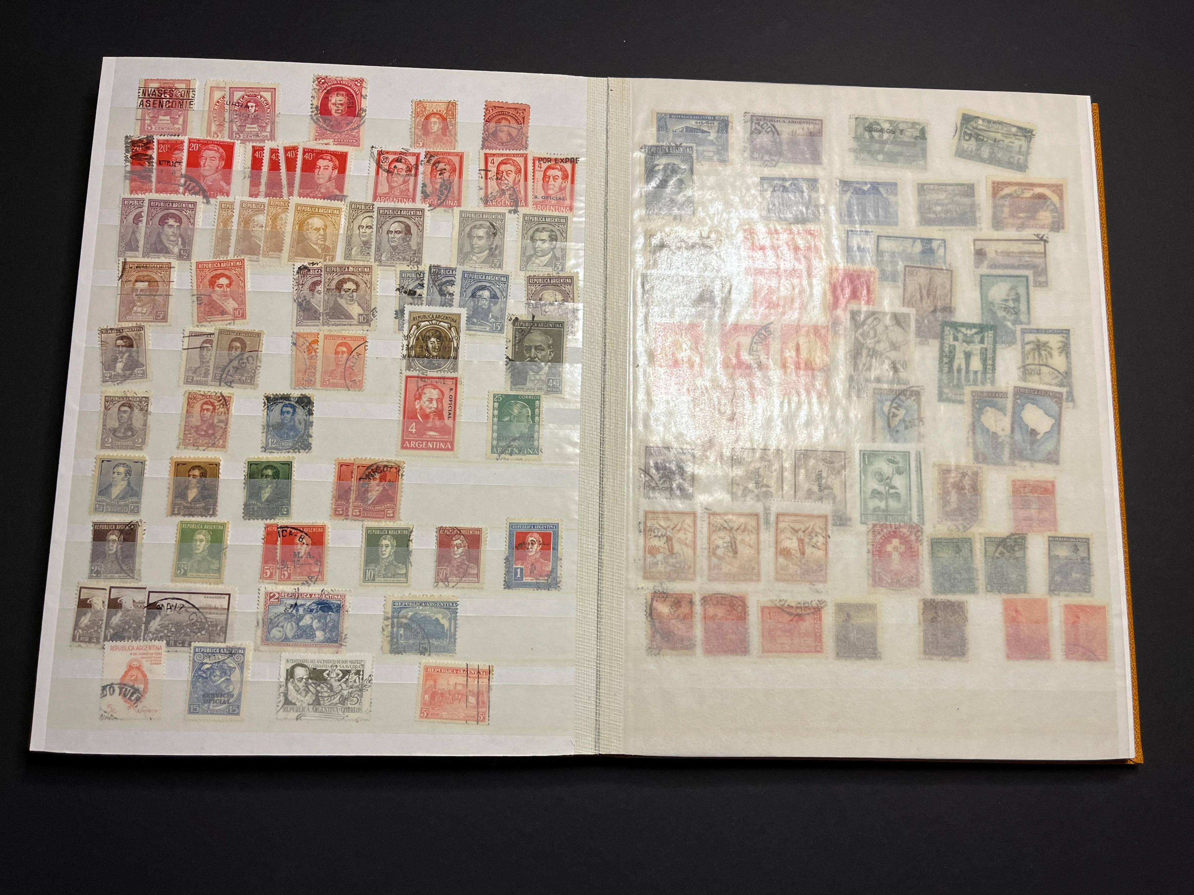 Briefmarken Album Nord- und Südamerika gestempelt 024