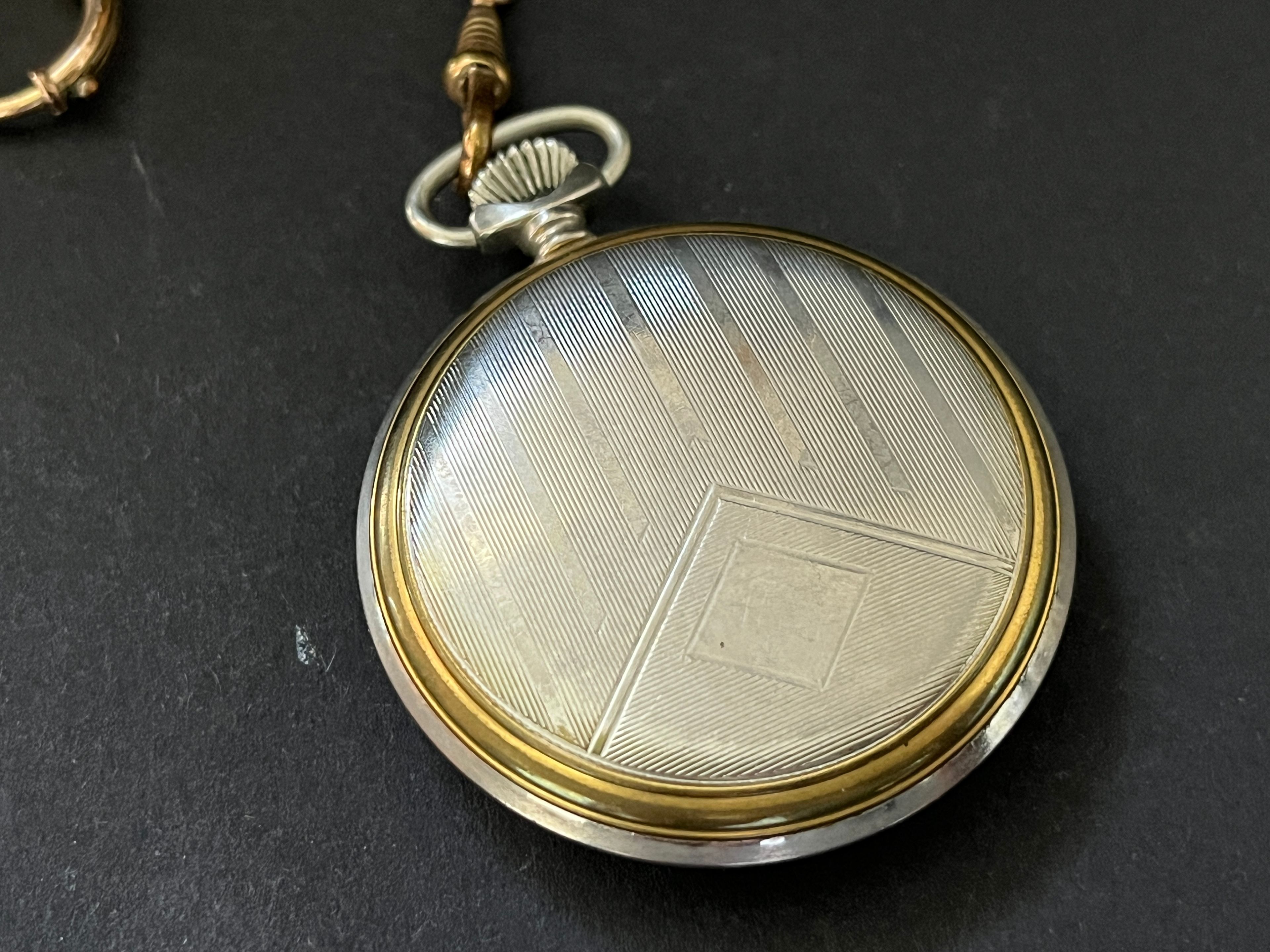 Taschenuhr an Kette JUNGHANS 50er Jahre - ohne Funktion
