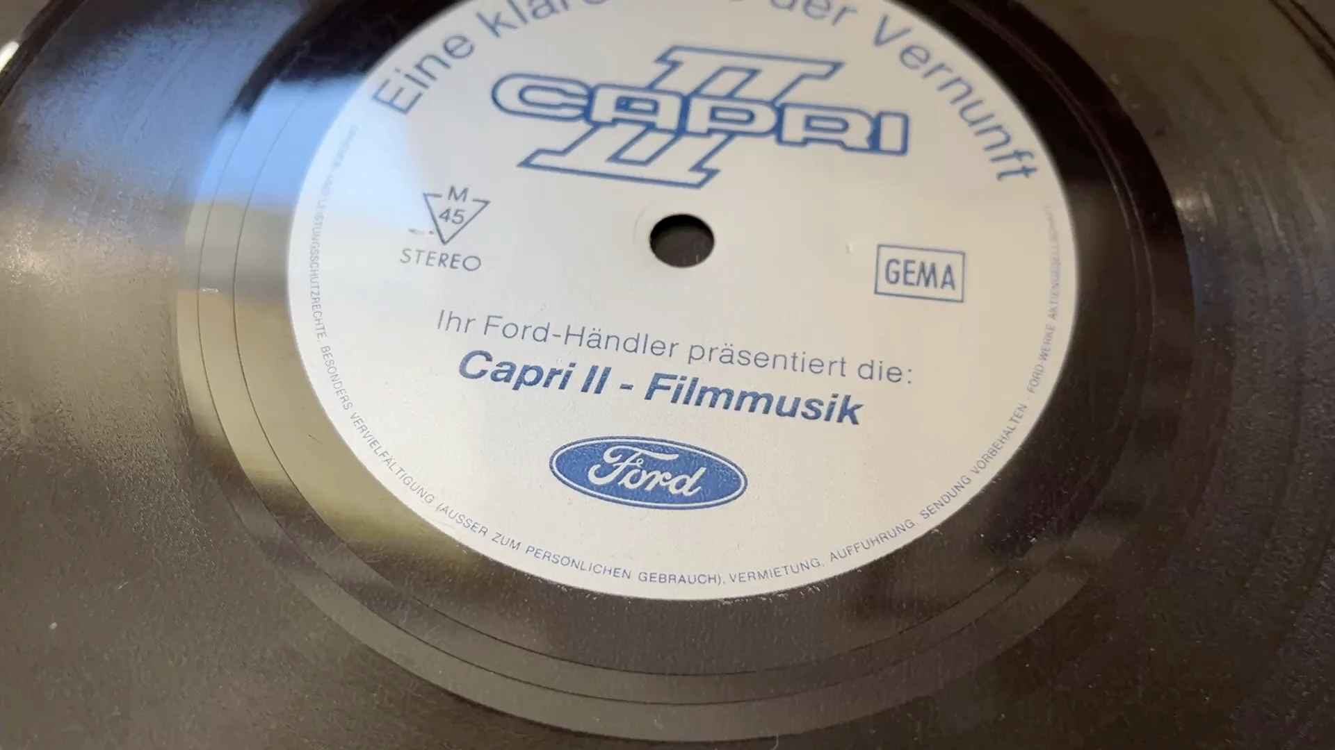 Werbesingle FORD Capri II